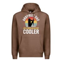 Chestnut arborist dad tree climber logger woodworker chainsaw mens t shirt Premium Hoodie - linhVisuals