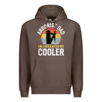 Coffee arborist dad tree climber logger woodworker chainsaw mens t shirt Premium Hoodie - linhVisuals