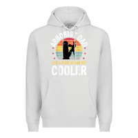 Dove Grey arborist dad tree climber logger woodworker chainsaw mens t shirt Premium Hoodie - linhVisuals