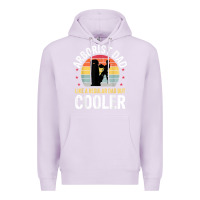 Lilac arborist dad tree climber logger woodworker chainsaw mens t shirt Premium Hoodie - linhVisuals