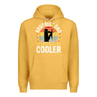 Mustard arborist dad tree climber logger woodworker chainsaw mens t shirt Premium Hoodie - linhVisuals