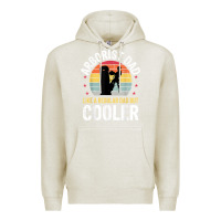 Oatmeal Heather arborist dad tree climber logger woodworker chainsaw mens t shirt Premium Hoodie - linhVisuals