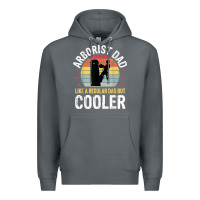 Rock arborist dad tree climber logger woodworker chainsaw mens t shirt Premium Hoodie - linhVisuals