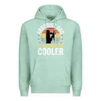 Seafoam arborist dad tree climber logger woodworker chainsaw mens t shirt Premium Hoodie - linhVisuals