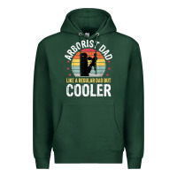 Sports Green arborist dad tree climber logger woodworker chainsaw mens t shirt Premium Hoodie - linhVisuals