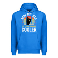 True Royal arborist dad tree climber logger woodworker chainsaw mens t shirt Premium Hoodie - linhVisuals