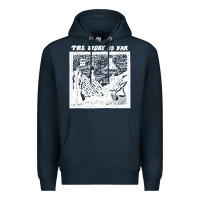 Navy the story   the story so far Premium Hoodie - linhVisuals