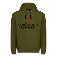 Army Green Clark Atlanta University Premium Hoodie - linhVisuals