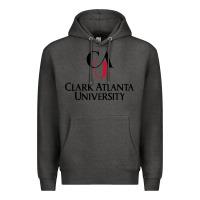Charcoal Heather Clark Atlanta University Premium Hoodie - linhVisuals