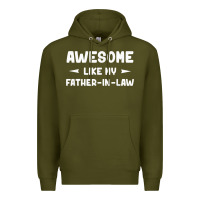 Awesome Like My Father In Law Funny Fathers Day Gift Men Wom T Shirt Premium Hoodie | Teevron