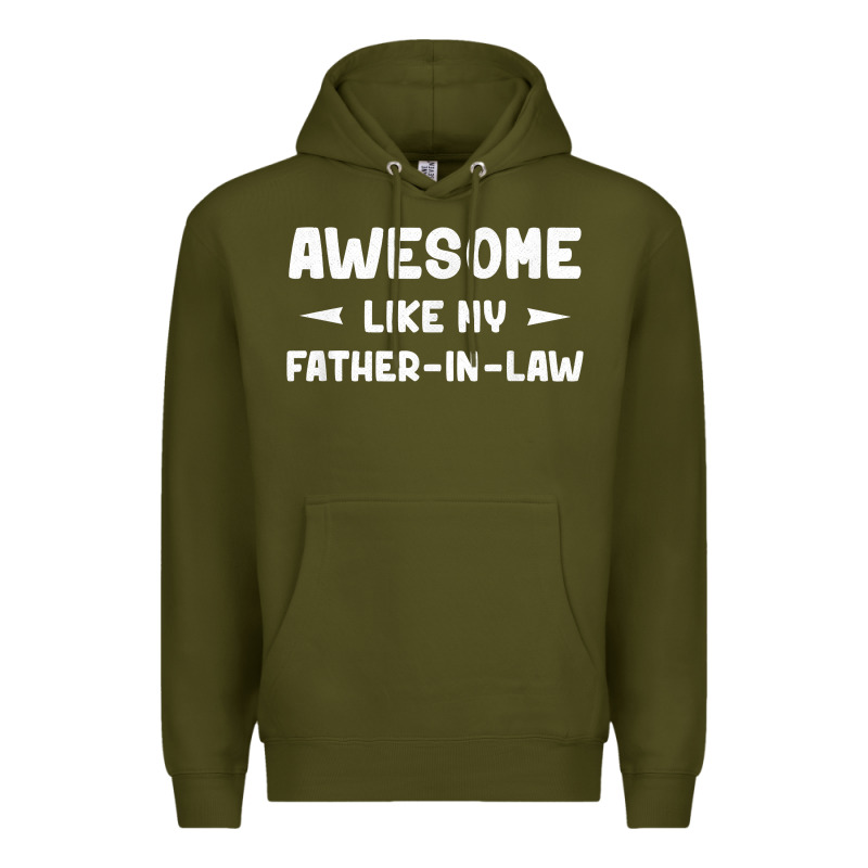 Awesome Like My Father In Law Funny Fathers Day Gift Men Wom T Shirt Premium Hoodie by linhVisuals | Teevron
