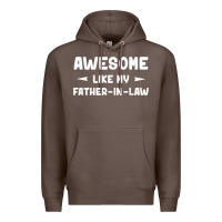 Coffee awesome like my father in law funny fathers day gift men wom t shirt Premium Hoodie - linhVisuals