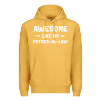 Mustard awesome like my father in law funny fathers day gift men wom t shirt Premium Hoodie - linhVisuals