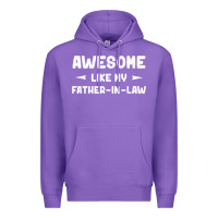 Purple awesome like my father in law funny fathers day gift men wom t shirt Premium Hoodie - linhVisuals