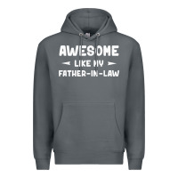 Rock awesome like my father in law funny fathers day gift men wom t shirt Premium Hoodie - linhVisuals