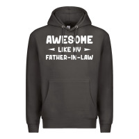 Smoke awesome like my father in law funny fathers day gift men wom t shirt Premium Hoodie - linhVisuals