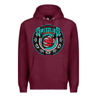 Burgundy vancouver grizzlie retro Premium Hoodie - linhVisuals