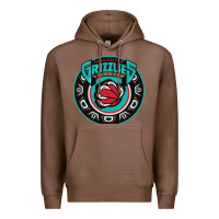 Chestnut vancouver grizzlie retro Premium Hoodie - linhVisuals