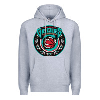 Heather Grey vancouver grizzlie retro Premium Hoodie - linhVisuals