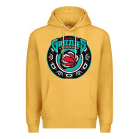 Mustard vancouver grizzlie retro Premium Hoodie - linhVisuals