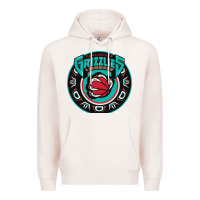 Pale Pink vancouver grizzlie retro Premium Hoodie - linhVisuals