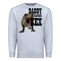 Heather Grey DADDY SAURUS REX Premium Sweatshirt - Bettercallsaul