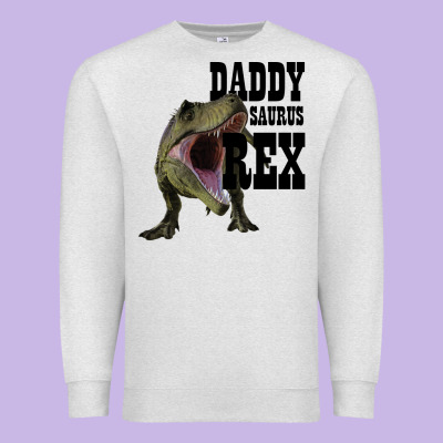 Daddy Saurus Rex Premium Sweatshirt Designed By Bettercallsaul