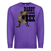 Purple DADDY SAURUS REX Premium Sweatshirt - Bettercallsaul