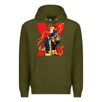 Army Green cyclops 4 Premium Hoodie - linhVisuals