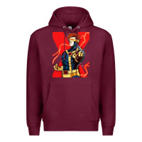 Burgundy cyclops 4 Premium Hoodie - linhVisuals