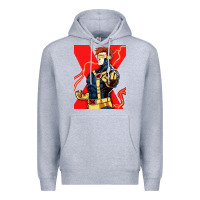 Heather Grey cyclops 4 Premium Hoodie - linhVisuals