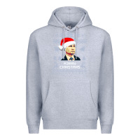 Heather Grey vladimir putin merry christmas Premium Hoodie - linhVisuals