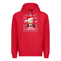 Red vladimir putin merry christmas Premium Hoodie - linhVisuals