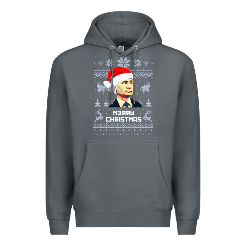 Vladimir Putin Merry Christmas Premium Hoodie by linhVisuals | Teevron