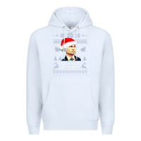 White vladimir putin merry christmas Premium Hoodie - linhVisuals