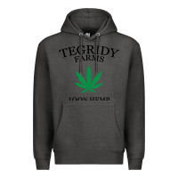 Charcoal Heather tegridy farms Premium Hoodie - linhVisuals