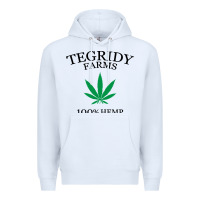 White tegridy farms Premium Hoodie - linhVisuals