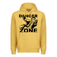 Antique Gold archer danger zone Premium Hoodie - linhVisuals