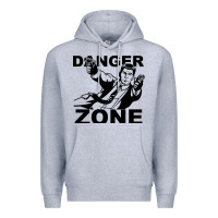 Heather Grey archer danger zone Premium Hoodie - linhVisuals