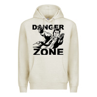 Oatmeal Heather archer danger zone Premium Hoodie - linhVisuals