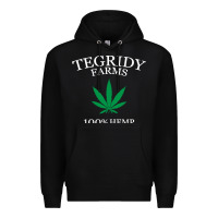 Black tegridy farms Premium Hoodie - linhVisuals