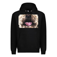 Black labradoodle t  shirtfunny labradoodle face mask funny dog mouth t  shi Premium Hoodie - linhVisuals