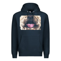 Navy labradoodle t  shirtfunny labradoodle face mask funny dog mouth t  shi Premium Hoodie - linhVisuals