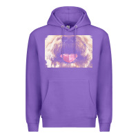 Purple labradoodle t  shirtfunny labradoodle face mask funny dog mouth t  shi Premium Hoodie - linhVisuals