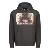 Smoke labradoodle t  shirtfunny labradoodle face mask funny dog mouth t  shi Premium Hoodie - linhVisuals