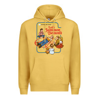 Antique Gold let's summon demons Premium Hoodie - linhVisuals