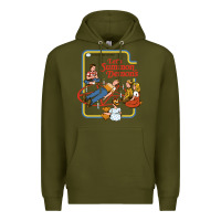 Army Green let's summon demons Premium Hoodie - linhVisuals