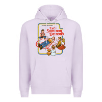 Lilac let's summon demons Premium Hoodie - linhVisuals