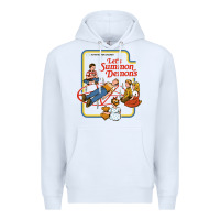White let's summon demons Premium Hoodie - linhVisuals
