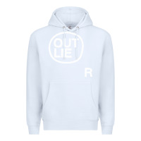 White outlier Premium Hoodie - linhVisuals